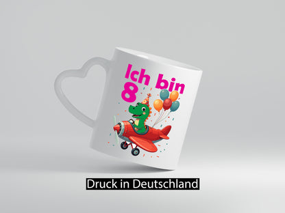 8. Geburtstag | 8 Jahre Drache Flugzeug Geschenk Geschenkidee lustiger Spruch