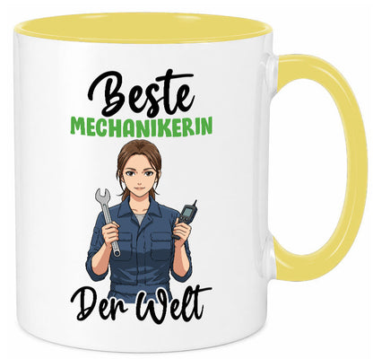 Beste Mechanikerin | KFZ v2 Humor Geschenkidee Tasse