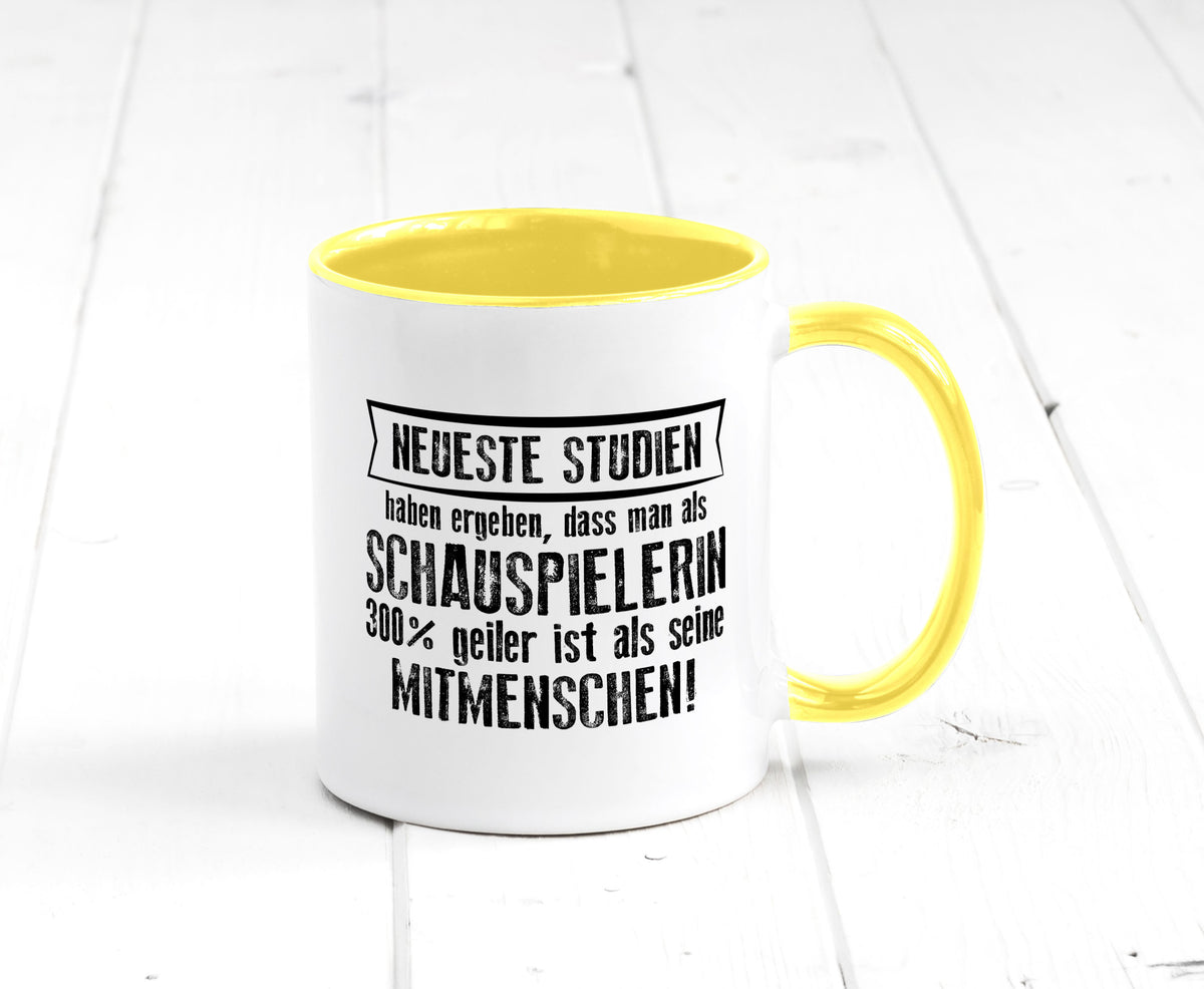 Neuste Studien: Schauspielerin | Theater Geschenkidee Humor Tasse
