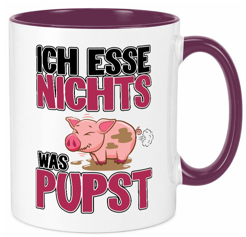 Ich esse nicht was Pupst lustiger Spruch Geschenk Humor Geschenkidee Tasse