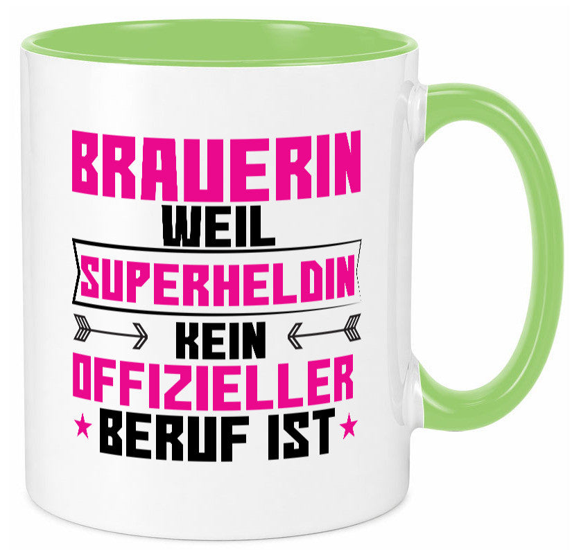 Superheldin Brauerin | Bier Brauerei Humor Geschenkidee Tasse