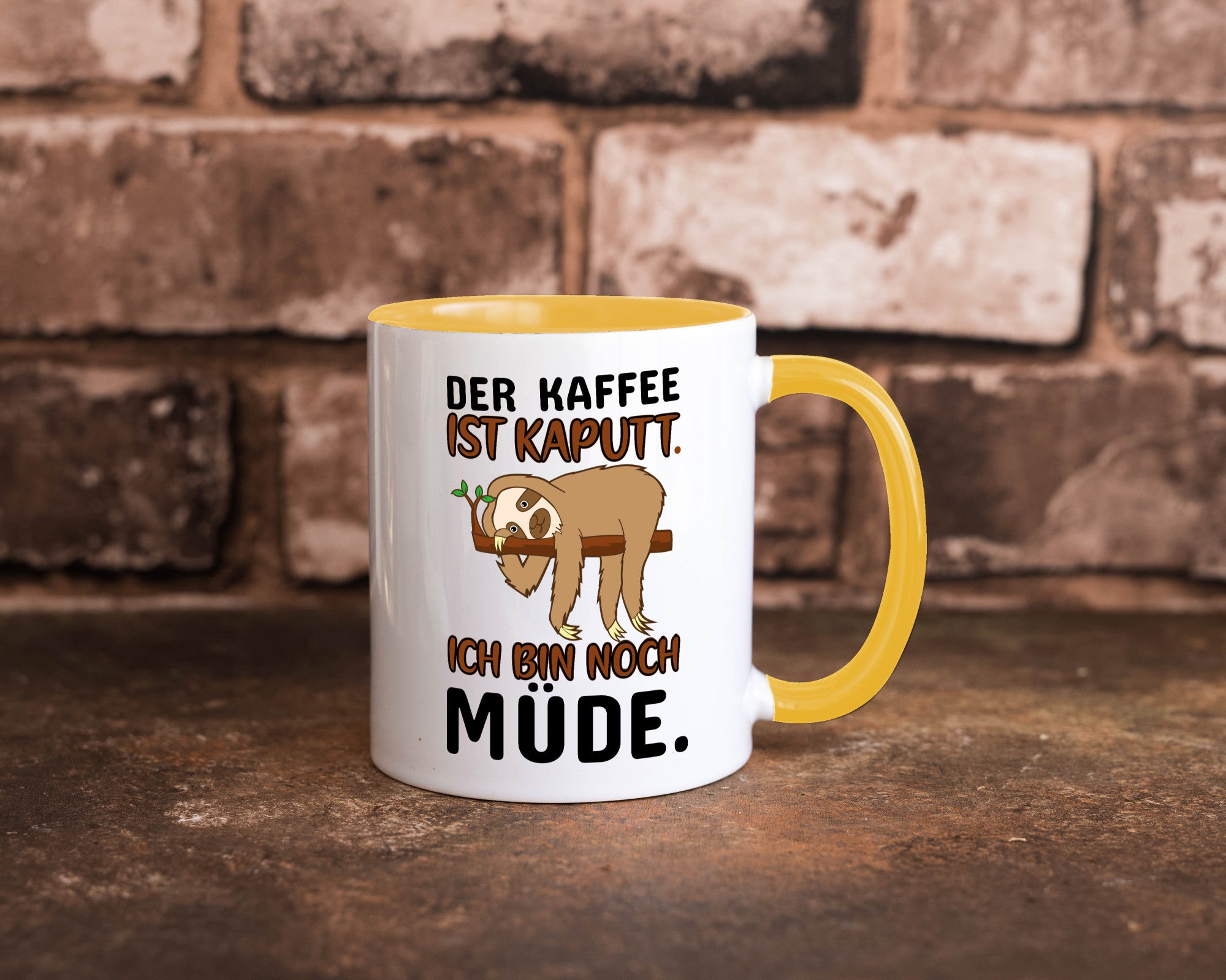 Der Kaffee ist kaputt v2 Geschenk Humor Geschenkidee lustiger Spruch Tasse