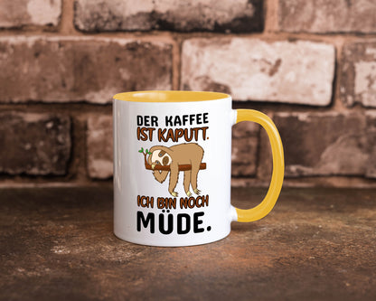Der Kaffee ist kaputt v2 Geschenk Humor Geschenkidee lustiger Spruch Tasse