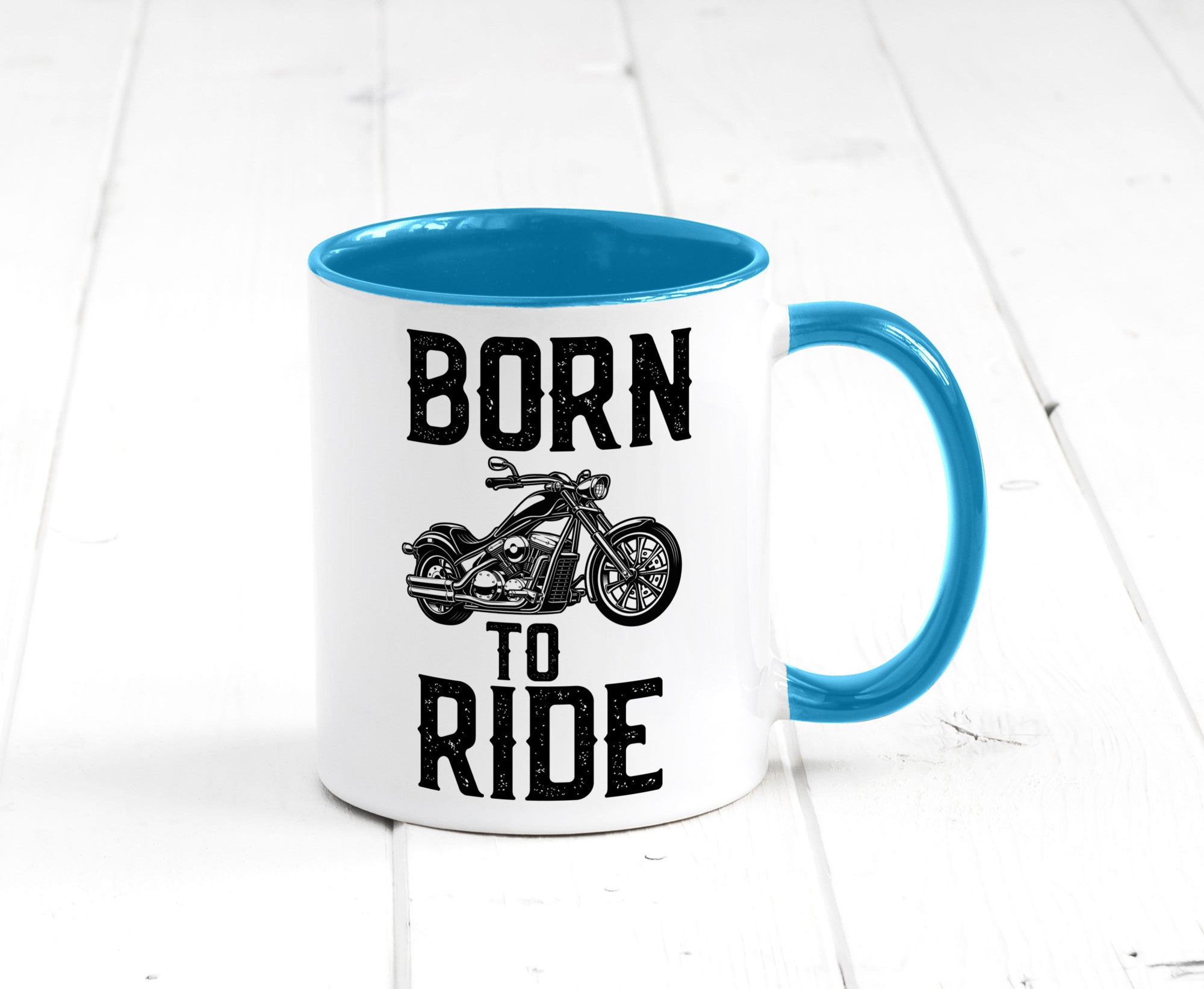Born to ride | Biker Tasse Motorradfahrer Motorrad lustiger Spruch Geschenk