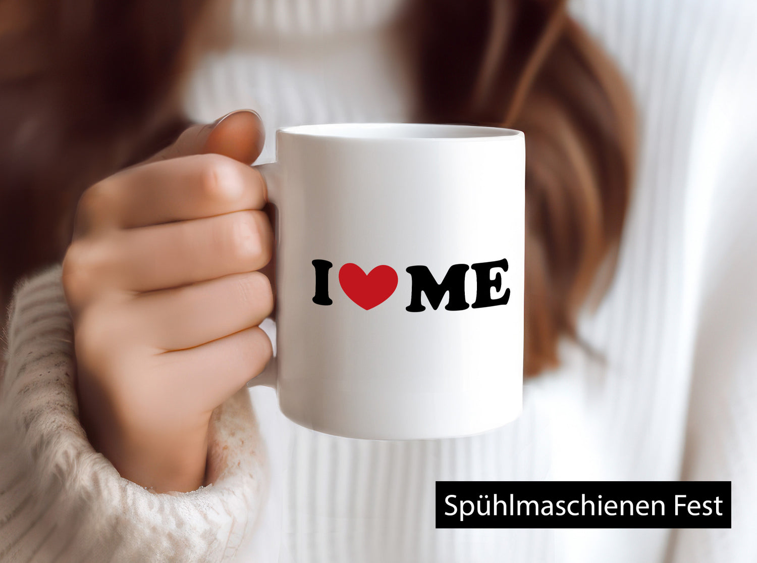 I love me vl8 Geschenk Humor Geschenkidee lustiger Spruch Tasse