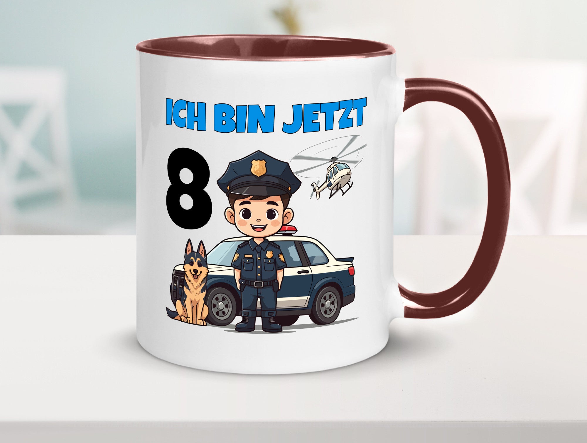 8. Geburtstag | 8 Jahre Polizei Kind Polizeiauto lustig Geschenkidee Geschenk