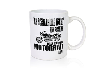 Ich schnarche nicht | Biker Tasse Motorradfahrer lustiger Spruch Geschenk Humor