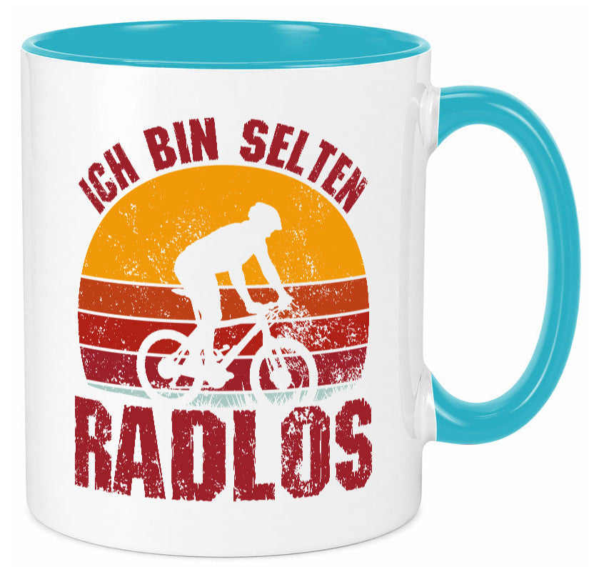 Ich bin Selten Radlos | Radfahrer Mountainbike Humor Geschenkidee Tasse