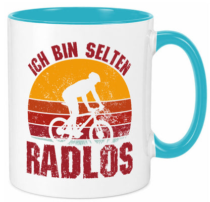 Ich bin Selten Radlos | Radfahrer Mountainbike Humor Geschenkidee Tasse