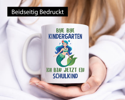 Bye Kindergarten | Schulkind Einschulung Geschenkidee Humor Tasse