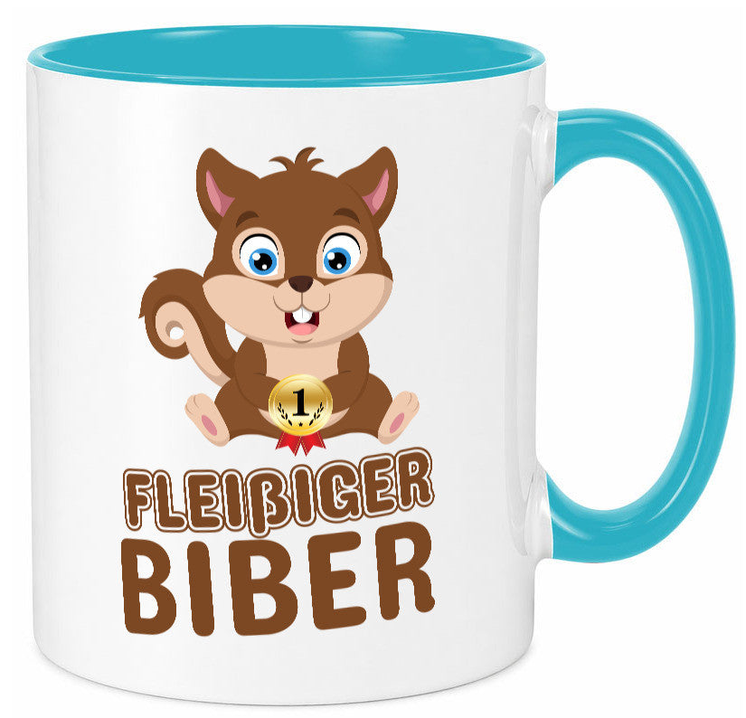 Fleißiger Biber | Motiv Tasse Kinder Geburtstag lustig Geschenkidee Geschenk