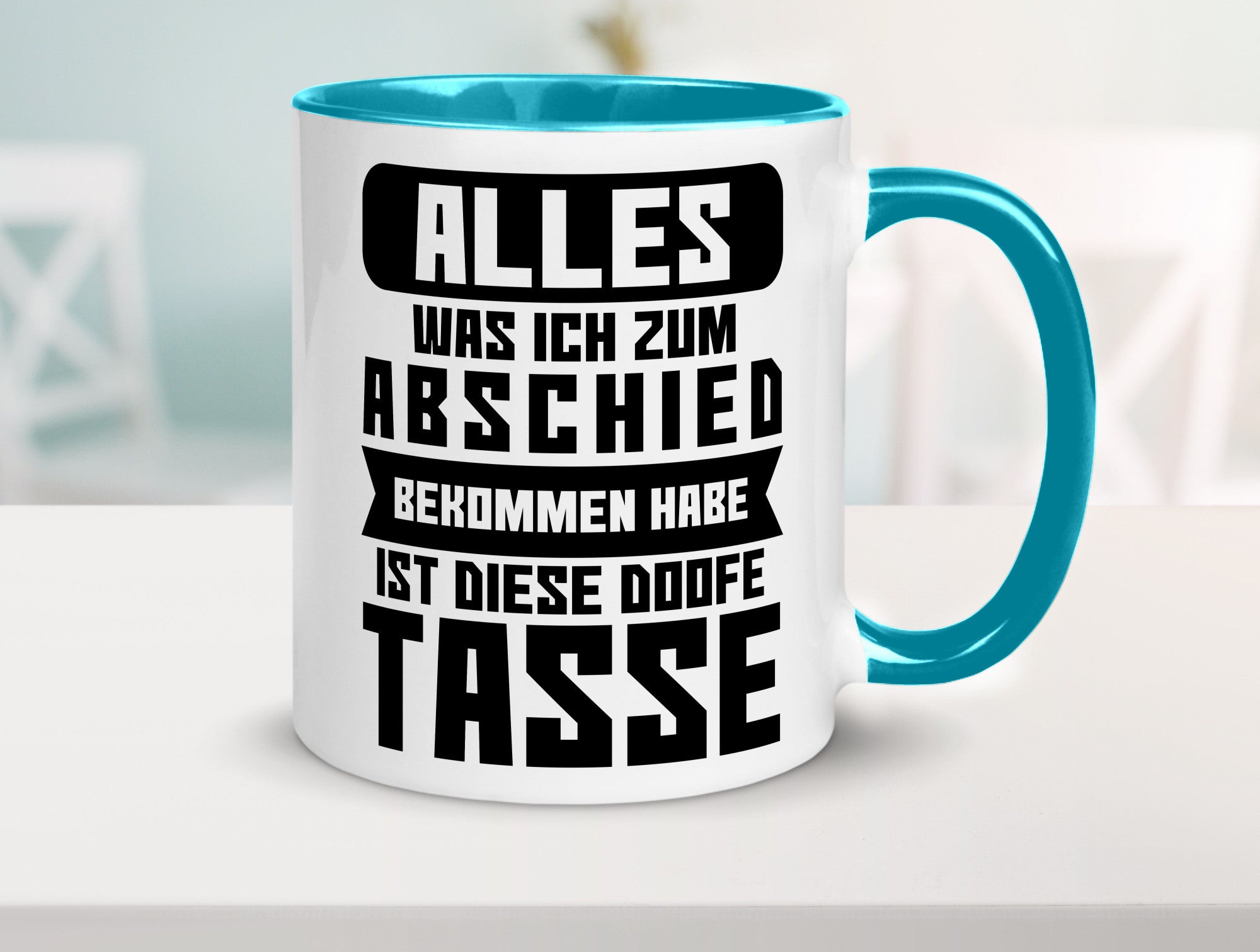 Zum Abschied | Kollegen Jobwechsel Büro Abschluss Geschenk Arbeit lustiger