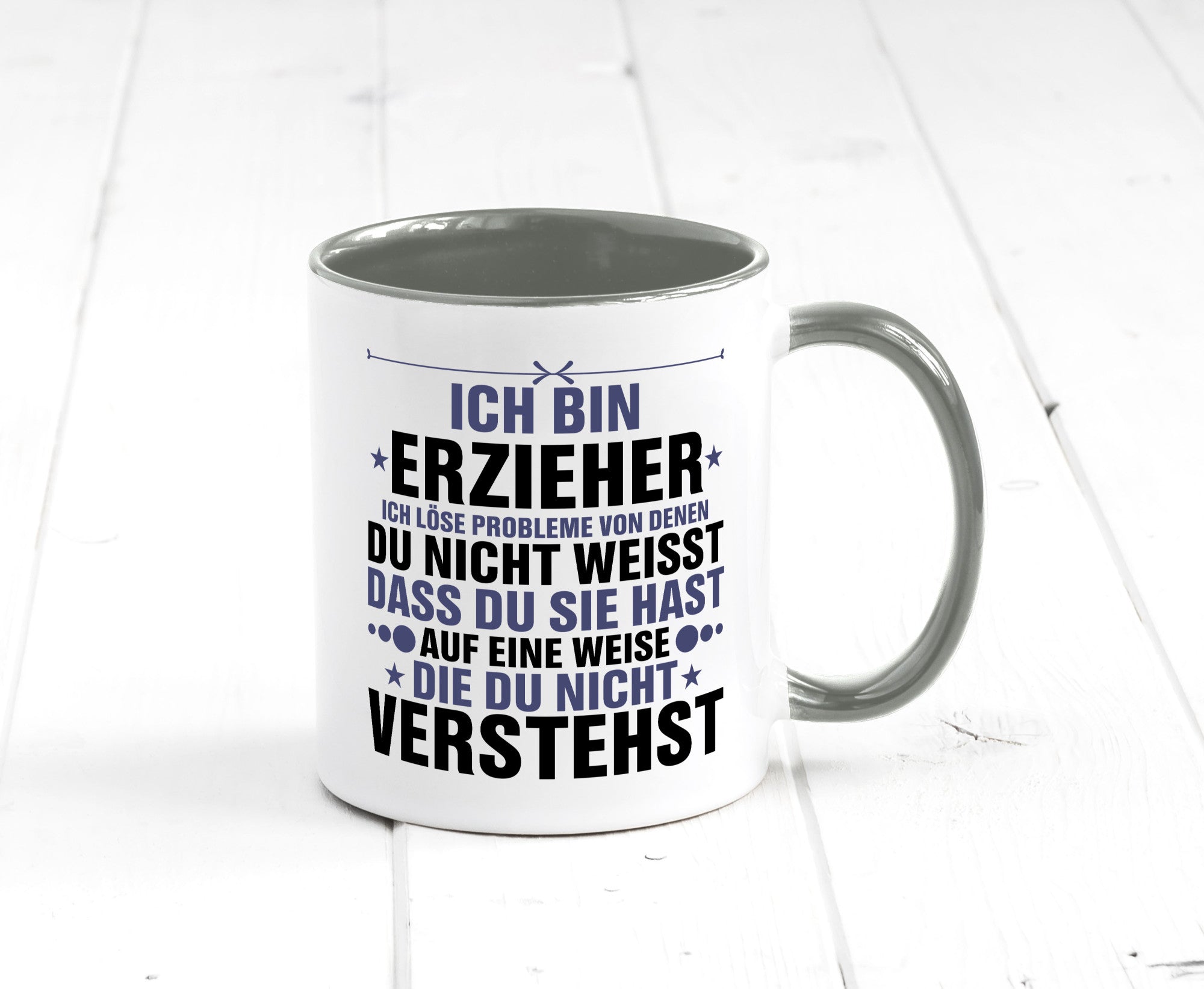Löse Probleme: Erzieher | Pädagoge Schule v2 lustiger Spruch Geschenk Humor