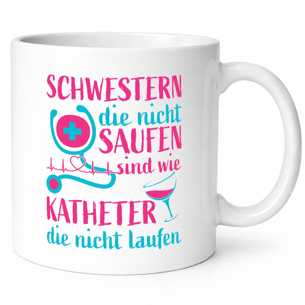 Schwestern die nicht saufen | Stethoskop Alkohol lustig Humor Geschenkidee
