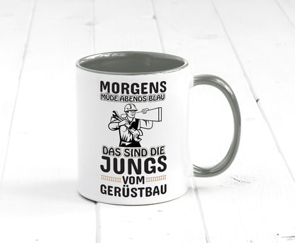 Jungs vom Gerüstbau | Gerüstbauer Tasse Baustelle Geschenk Humor Geschenkidee