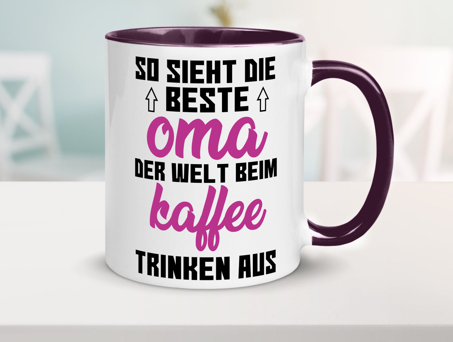 Beste Oma der Welt | Großmutter Tasse lustiger Spruch Geschenk Familie