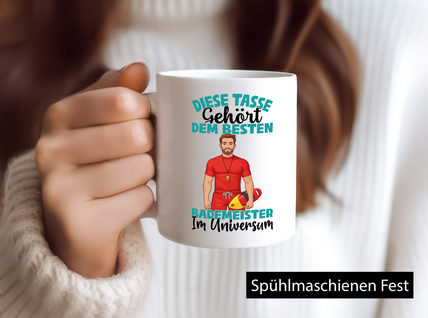 Im Universum: Bademeister | Rettungsschwimmer lustig Humor Geschenkidee
