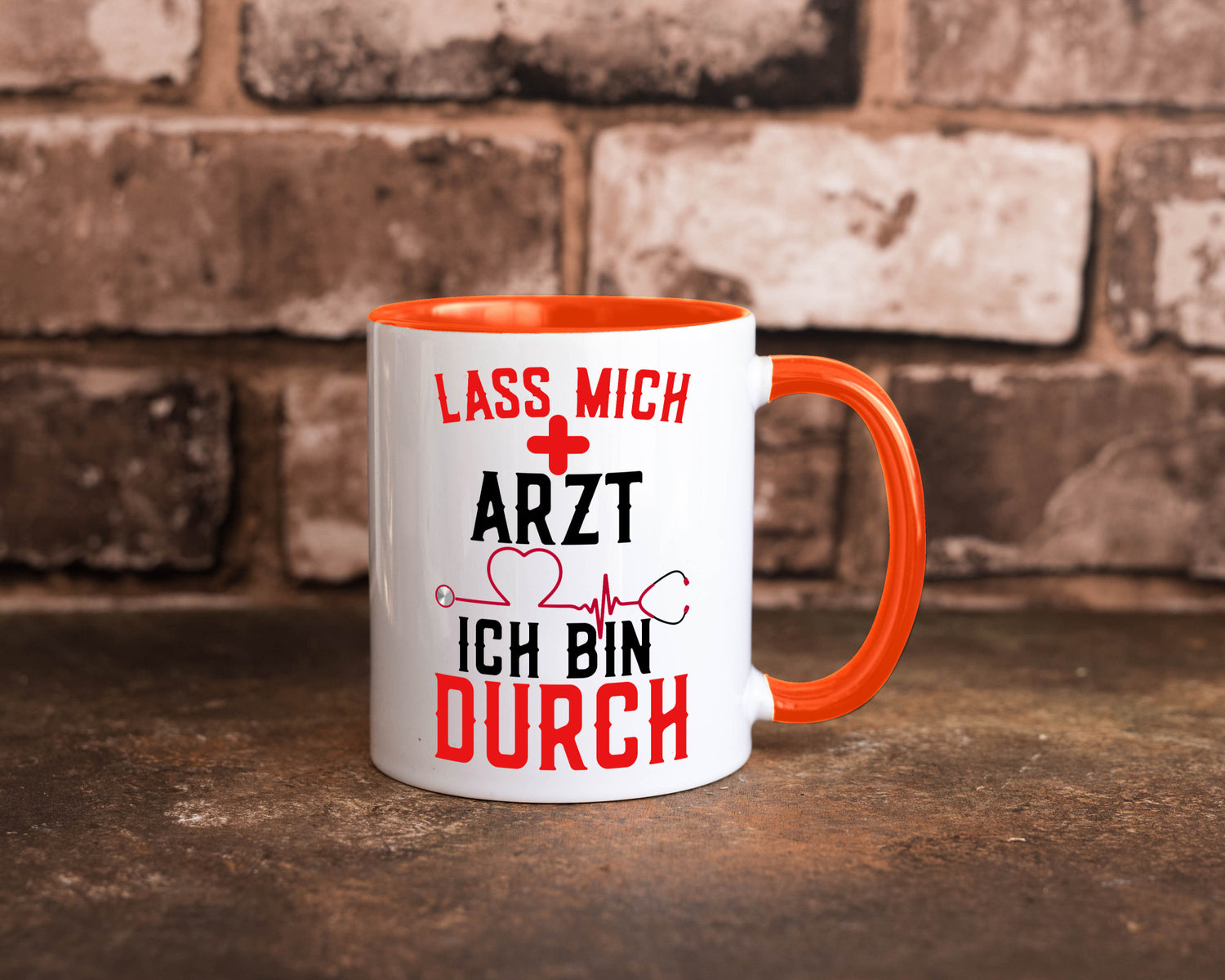 Arzt | Lass mich durch Herz Doktor Krankenhaus Puls Humor Geschenkidee Tasse