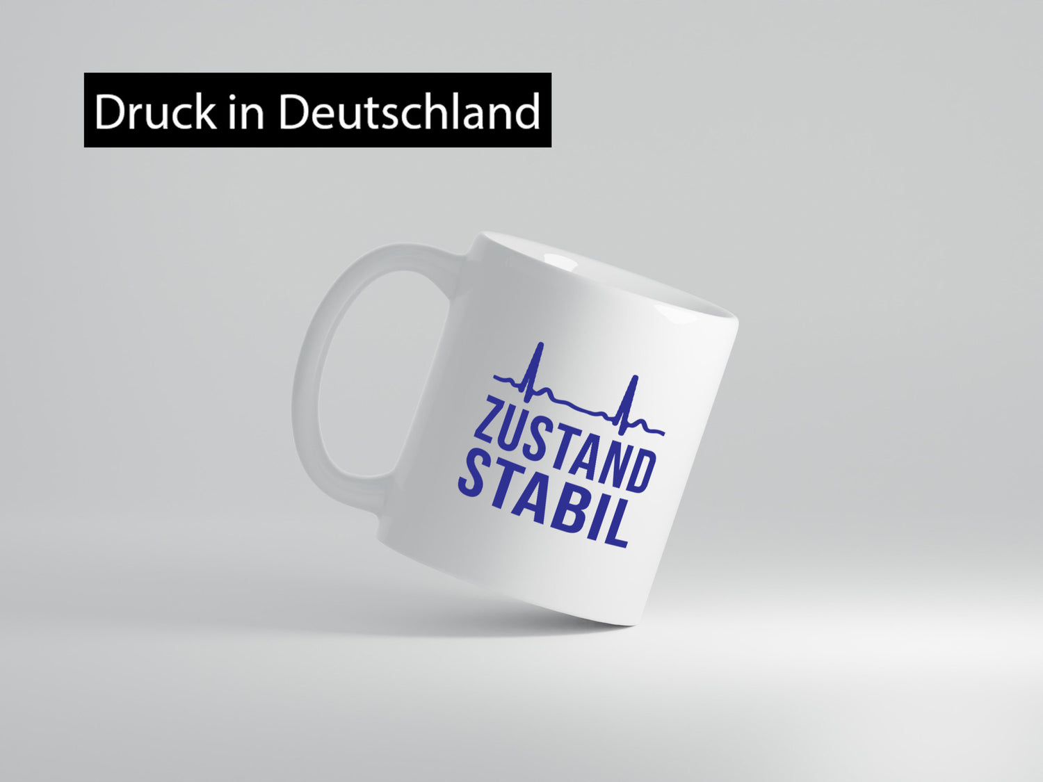 Zustand stabil | Herzschlag v2 Geschenk Humor Geschenkidee lustiger Spruch Tasse