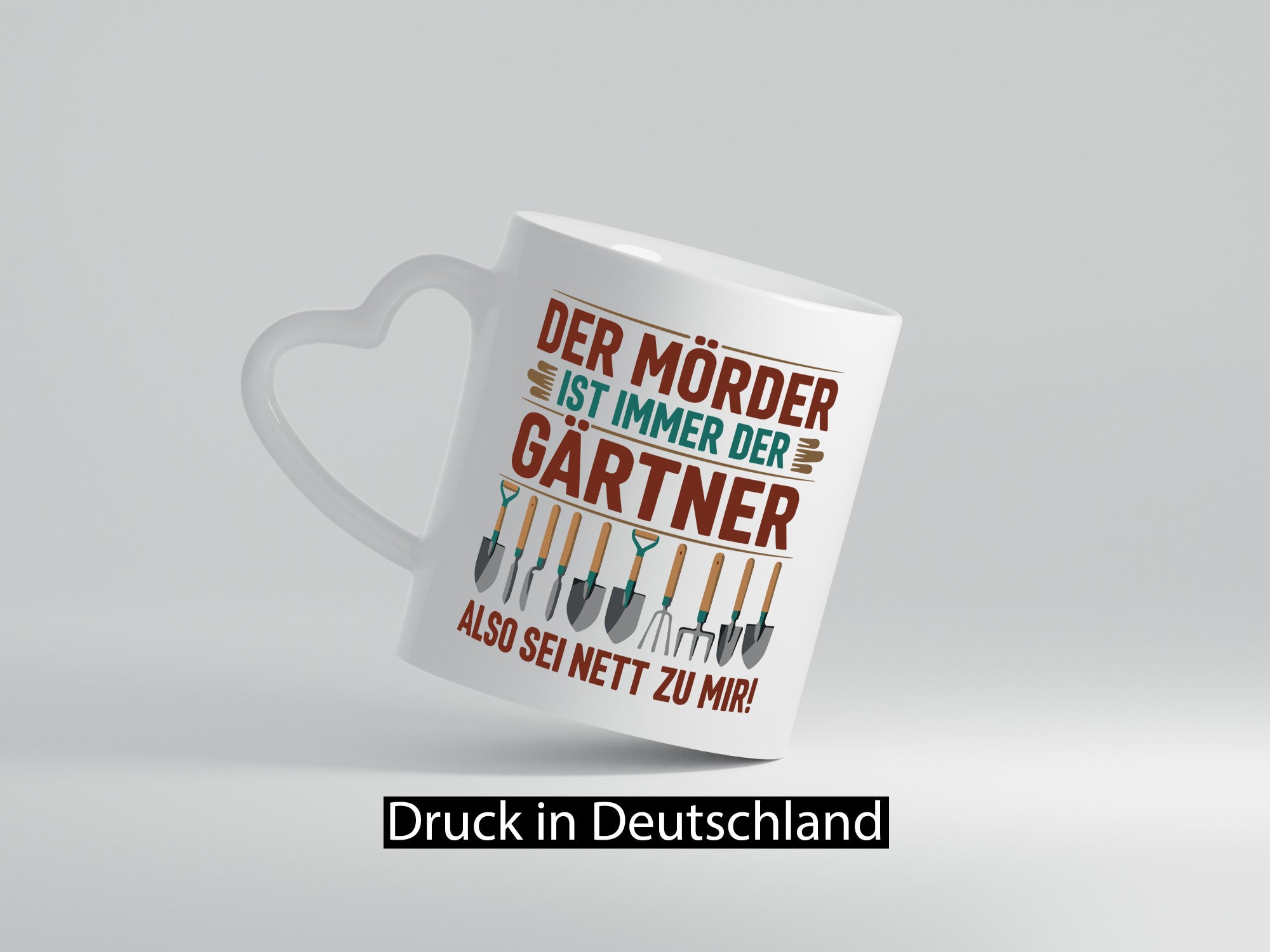 Mörder ist im Garten sei also Nett | Gärtner Opa v2 lustiger Spruch Geschenk