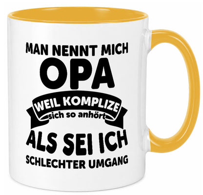 Nenn mich Opa, Komplize schlechter Umgang | Opa Witz Geschenk Familie
