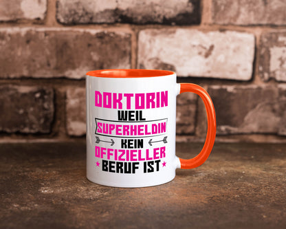 Superheldin Doktorin | Doktorand Doktortitel Geschenkidee Humor Tasse