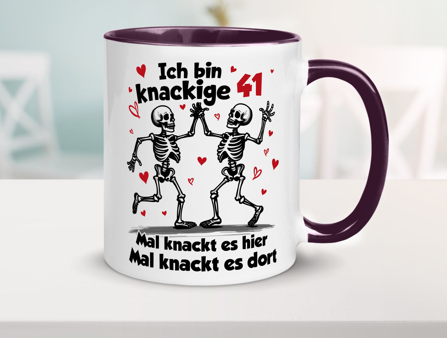 41. Geburtstag | Knackige 41 Ich bin alt v2 Humor Geschenkidee Tasse