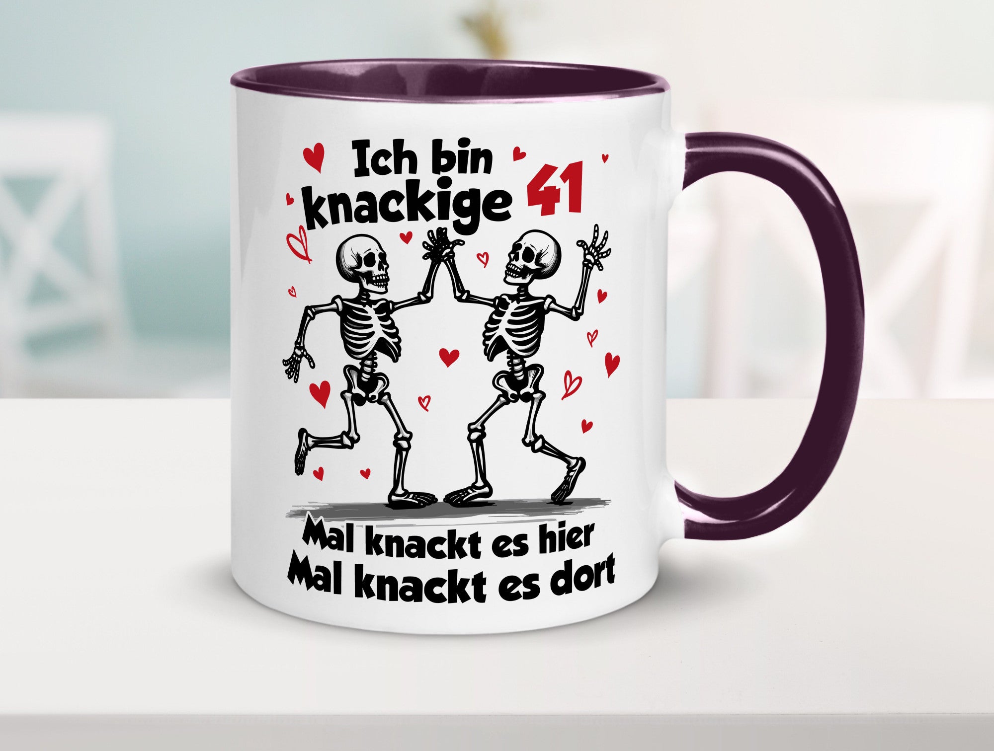 41. Geburtstag | Knackige 41 Ich bin alt v2 Humor Geschenkidee Tasse
