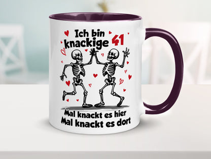 41. Geburtstag | Knackige 41 Ich bin alt v2 Humor Geschenkidee Tasse