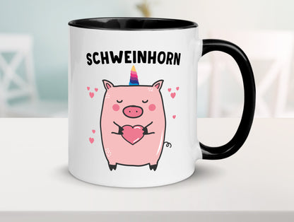 Schweinhorn lustig Humor Geschenkidee Geschenk Tasse
