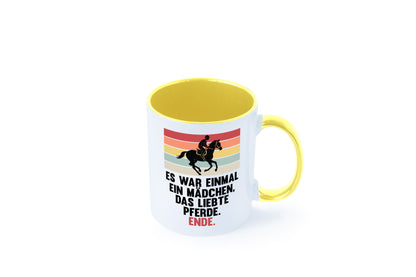 Es war einmal ein Mädchen das Liebte Pferde | lustig Humor Geschenkidee Tasse