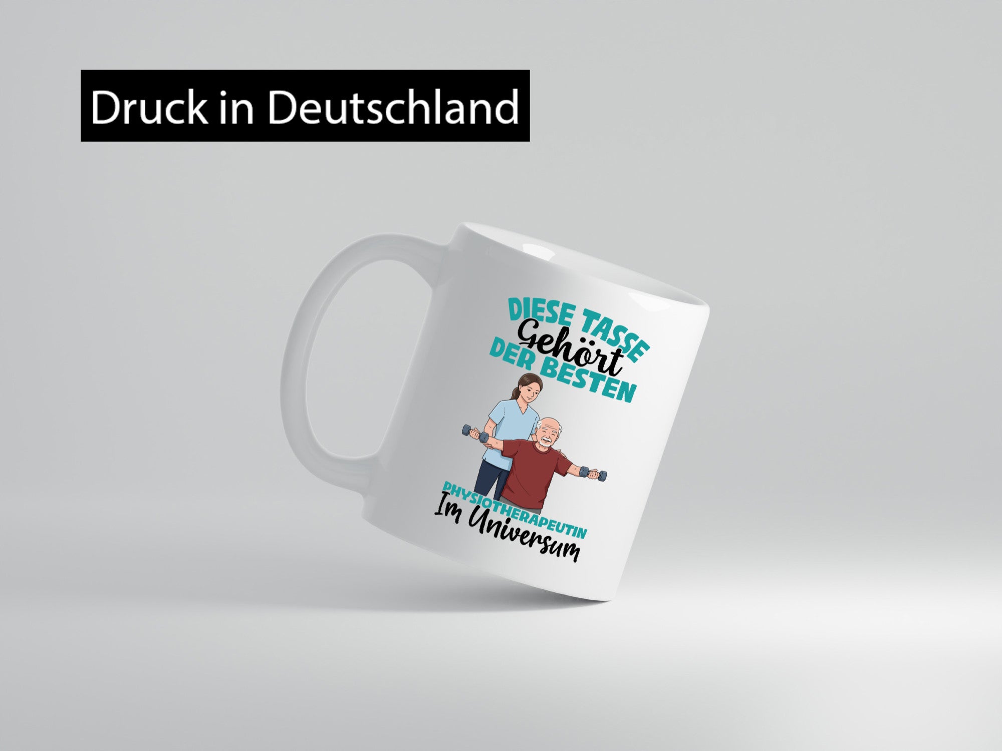 Im Universum: Physiotherapeutin lustiger Spruch Geschenk Humor Geschenkidee
