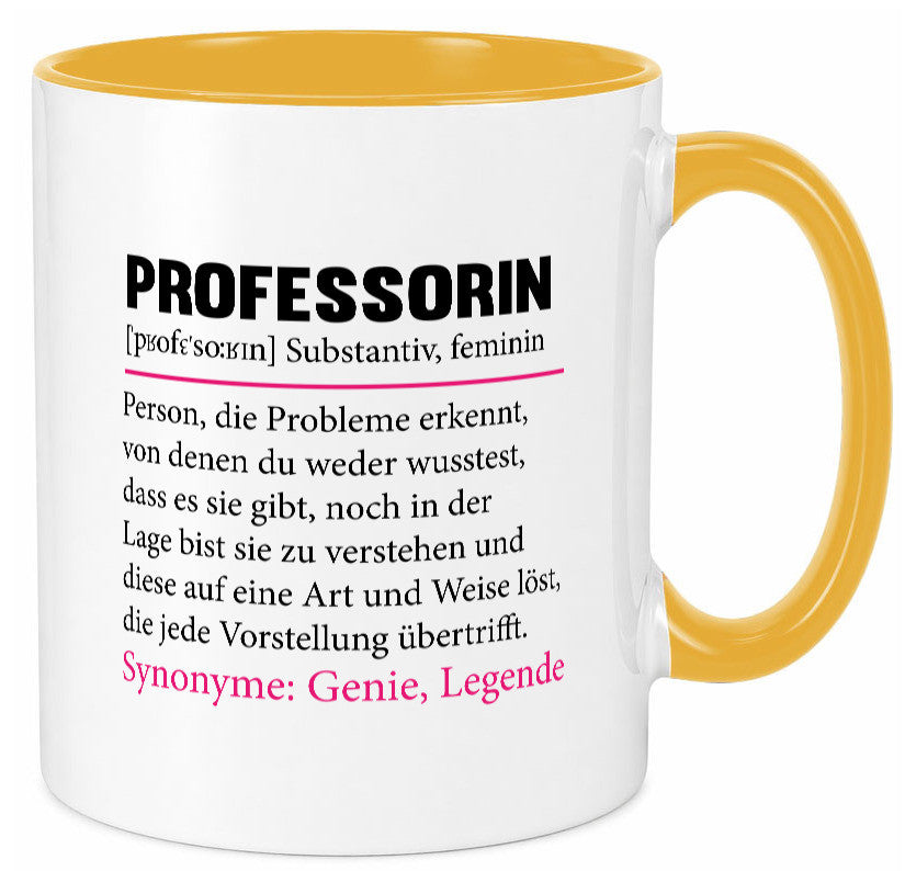 Professorin | Uni Beruf Universität Spruch Prof v2 lustiger Geschenk Arbeit Tasse
