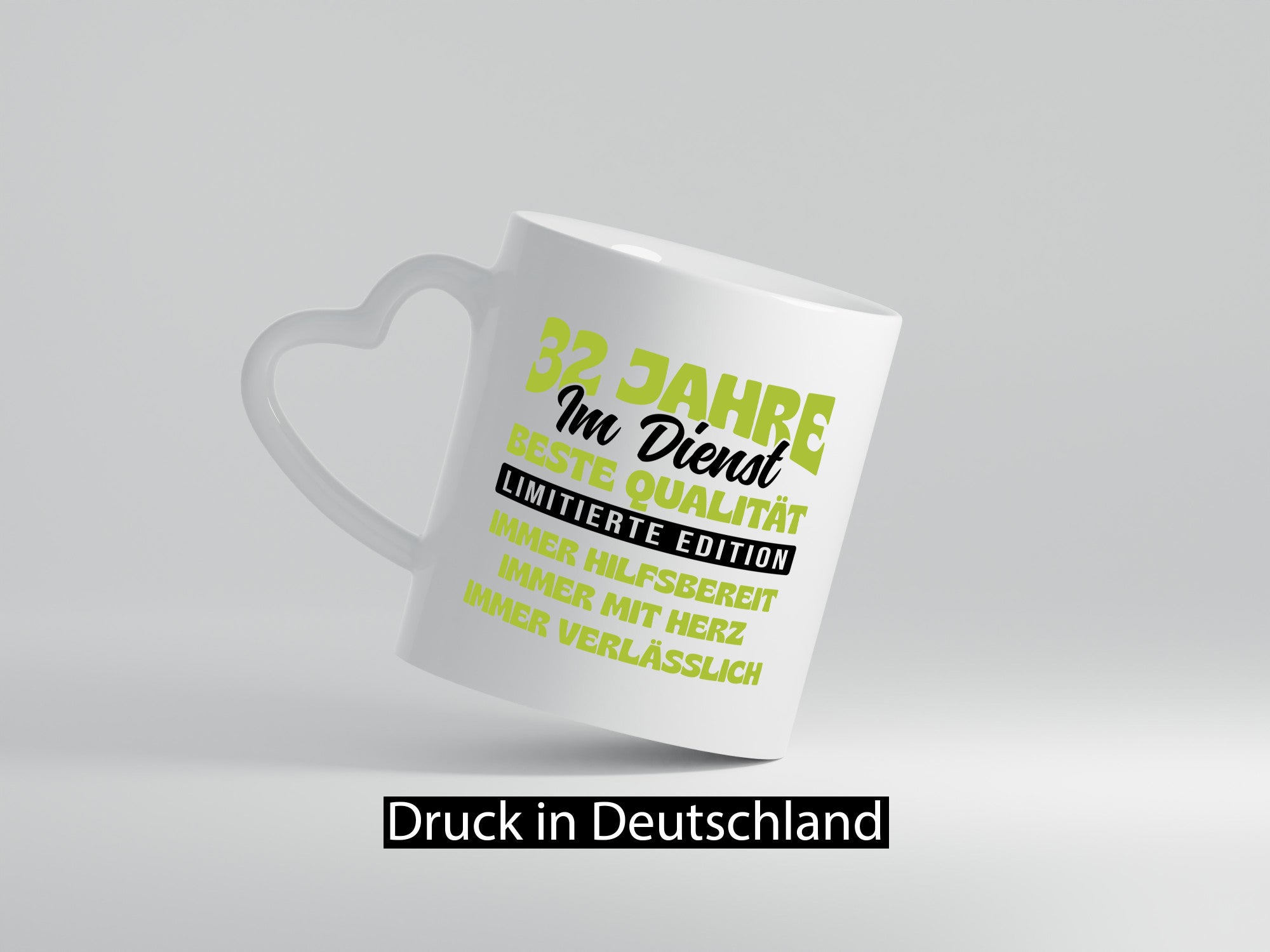 32 Jahre im Dienst | Jubiläum Arbeit v4 lustiger Spruch Geschenk Kollegen Büro