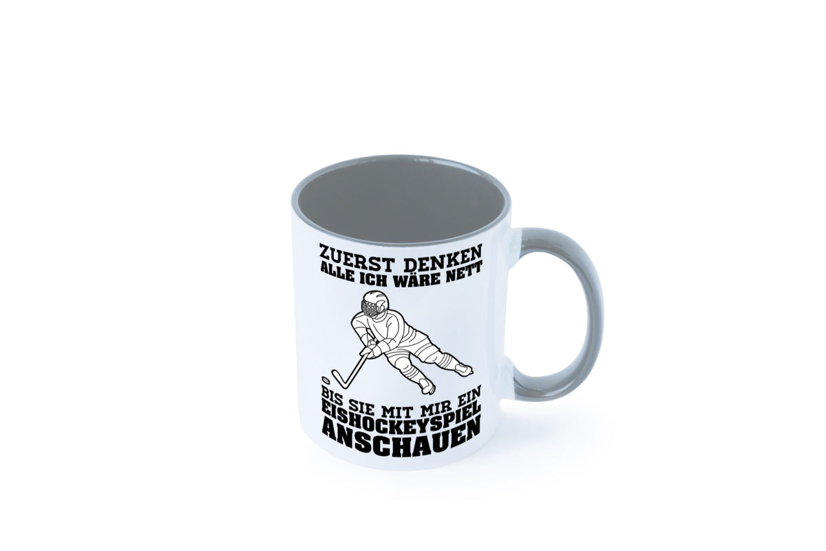 Eishockeyspiel | Eishockeyfan Tasse Eishockeyspieler Humor Geschenkidee