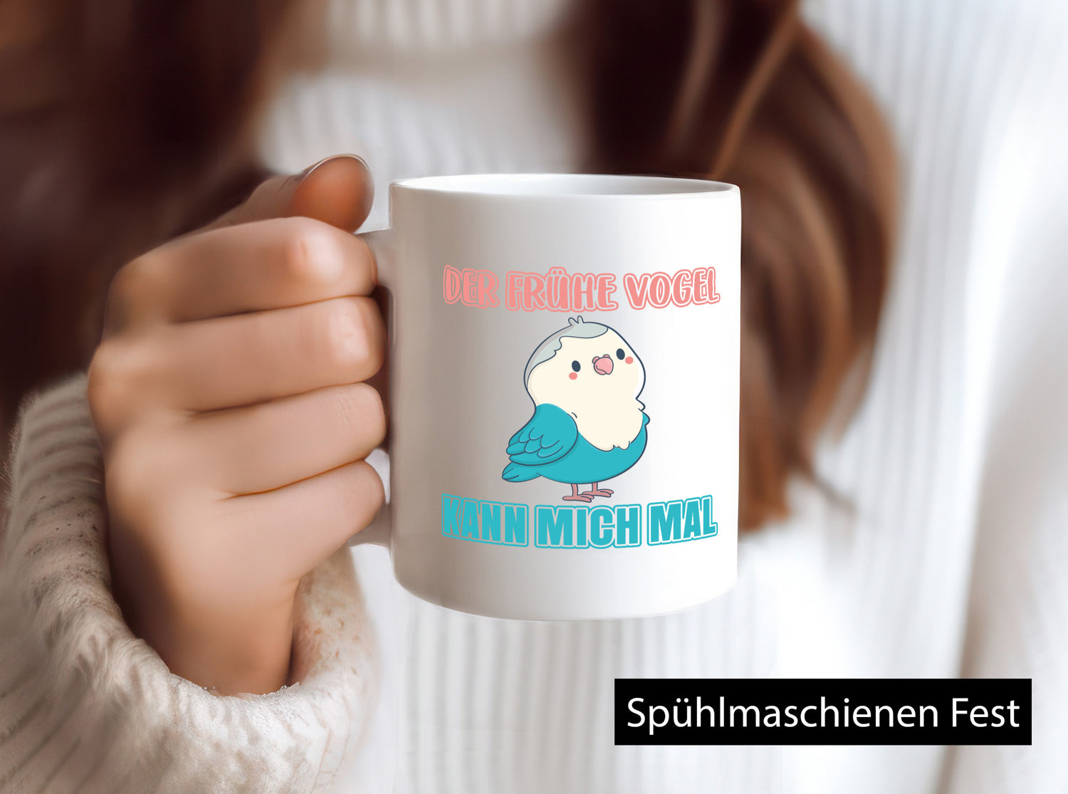 Der frühe Vogel | Statement Tasse Morgenmuffel Geschenkidee Humor