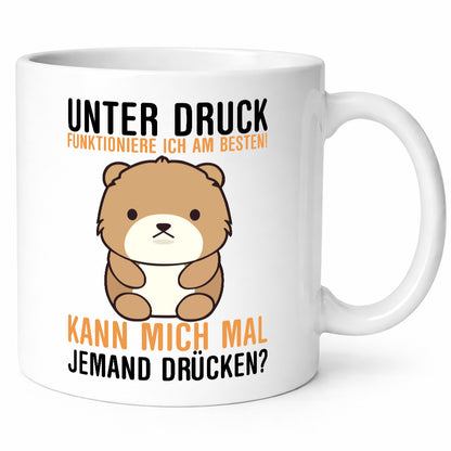 Kann mich jemand drücken | süßer Teddy Knuddeln Comic lustig Humor Geschenkidee