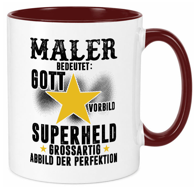 Bedeutung von Maler | Malerei Humor Geschenkidee Tasse