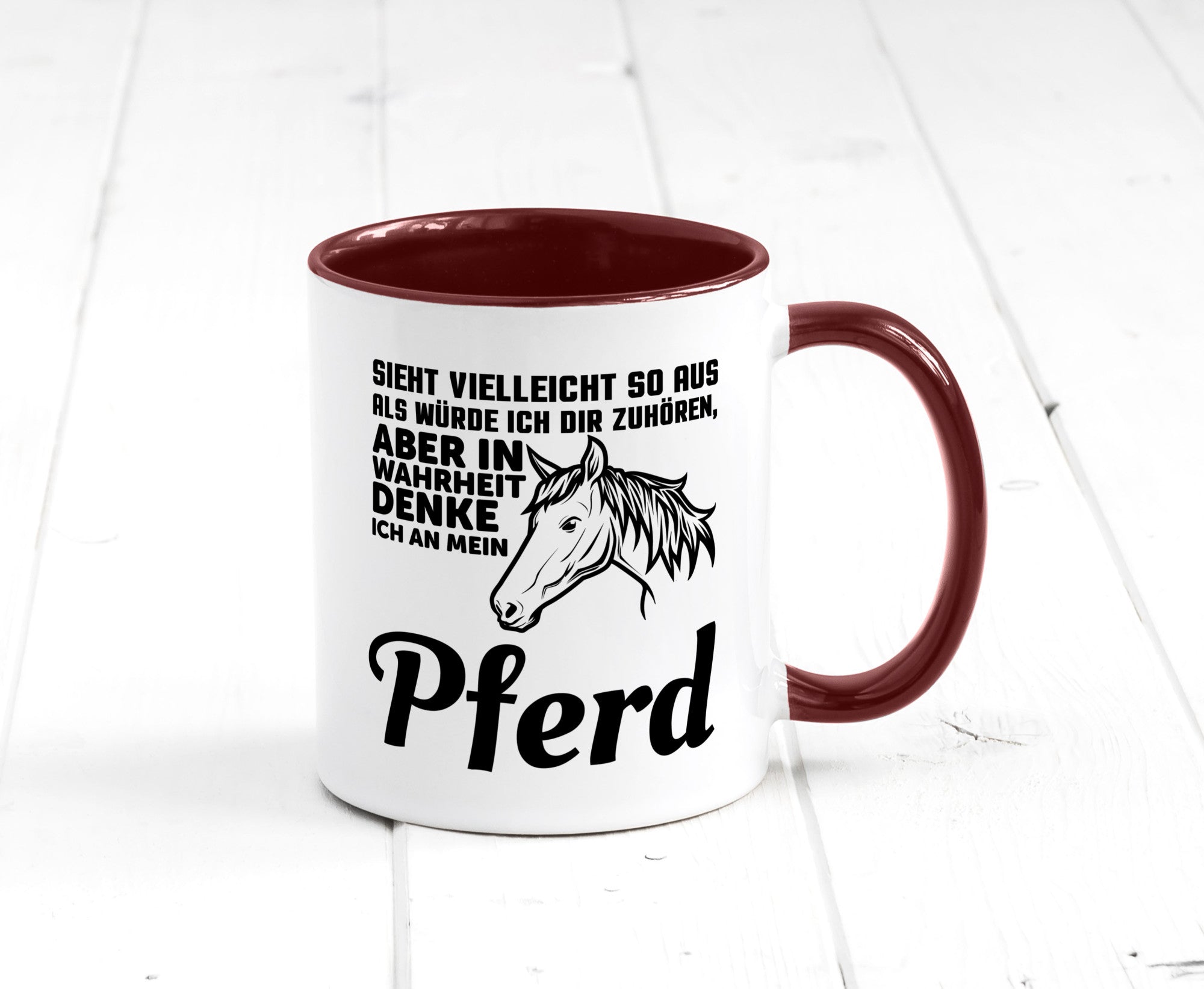 Pferde Spruch | Reiterin Tasse Pferdesport Reiten Humor Geschenkidee