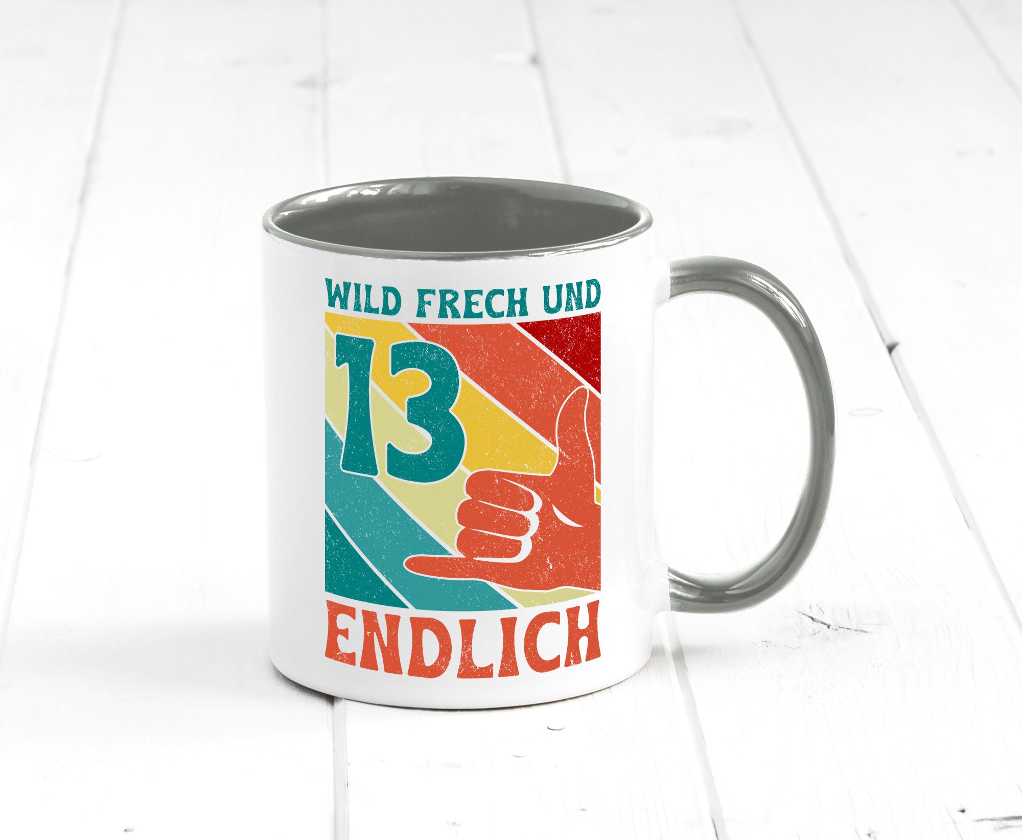13. Geburtstag | 13 Jahre Wild und Frech Humor Geschenkidee Tasse