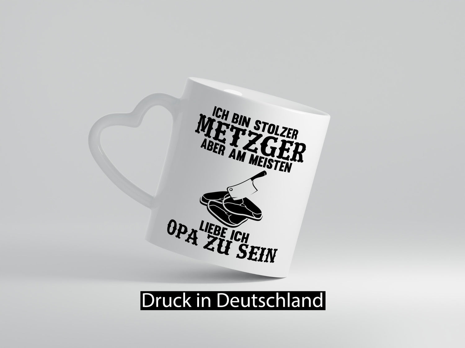 Stolzer Metzger, liebe es Opa zu sein | Fleisch-Hackebeil lustiger Spruch