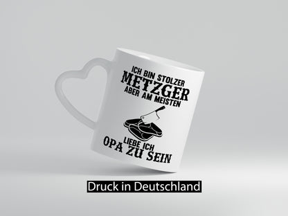 Stolzer Metzger, liebe es Opa zu sein | Fleisch-Hackebeil lustiger Spruch