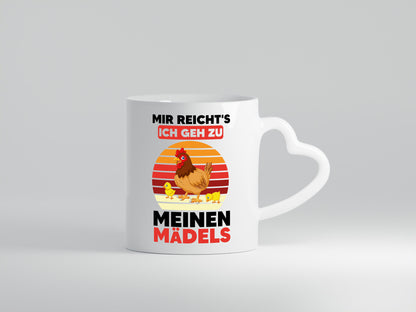 Ich geh zu meinen Mädels | Hühner Retro Vintage Landwirt Geschenk Humor
