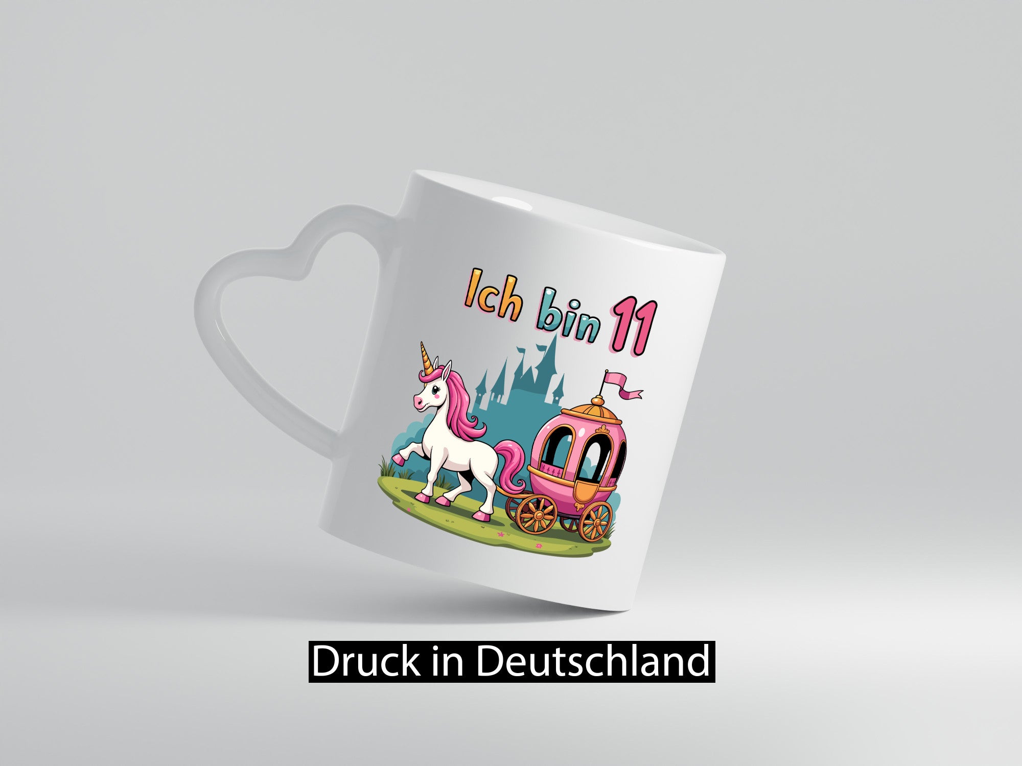 11. Geburtstag | Prinzessin in Kutsche Einhorn lustig Geschenkidee Geschenk