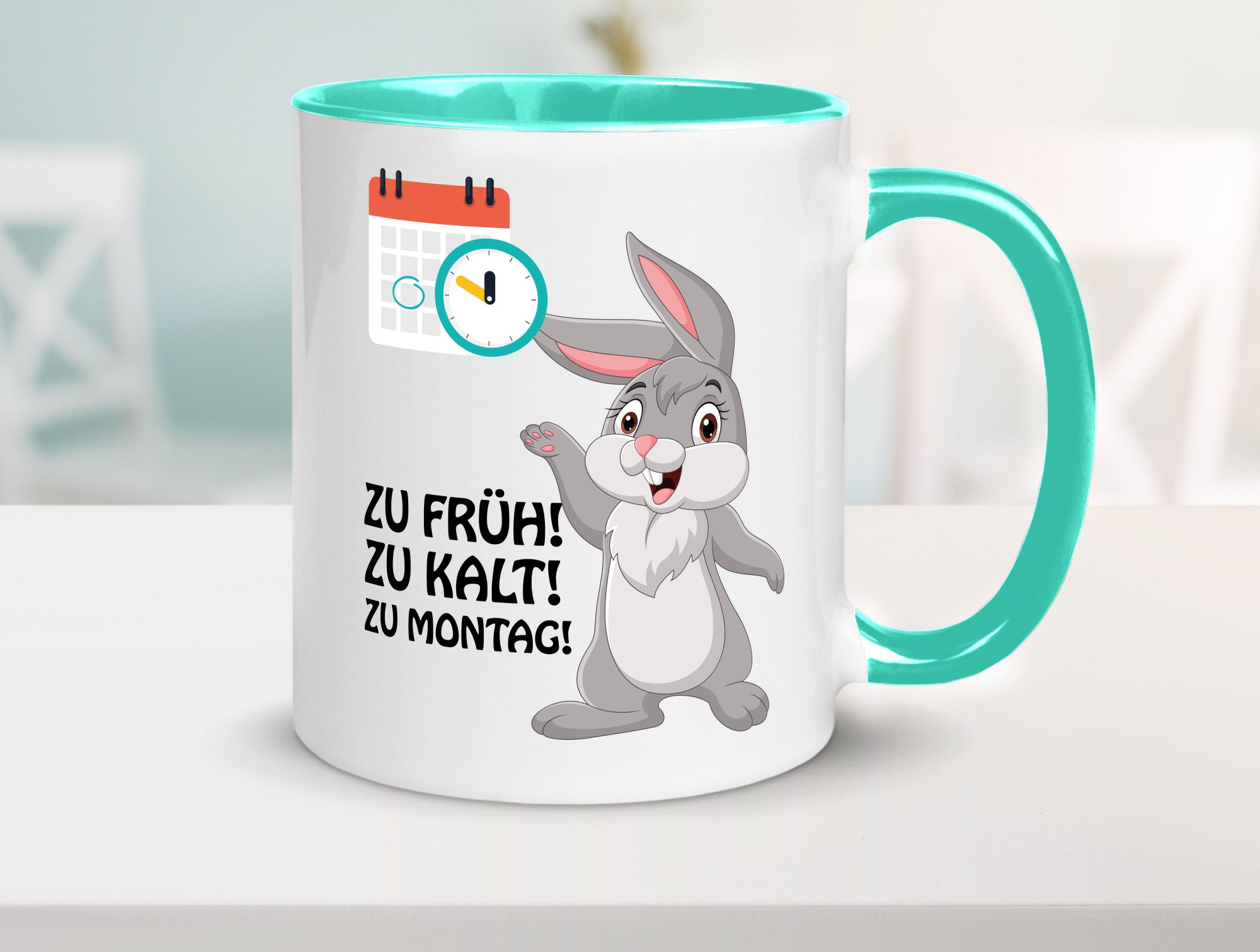 Kalter Montag Geschenkidee Humor Tasse