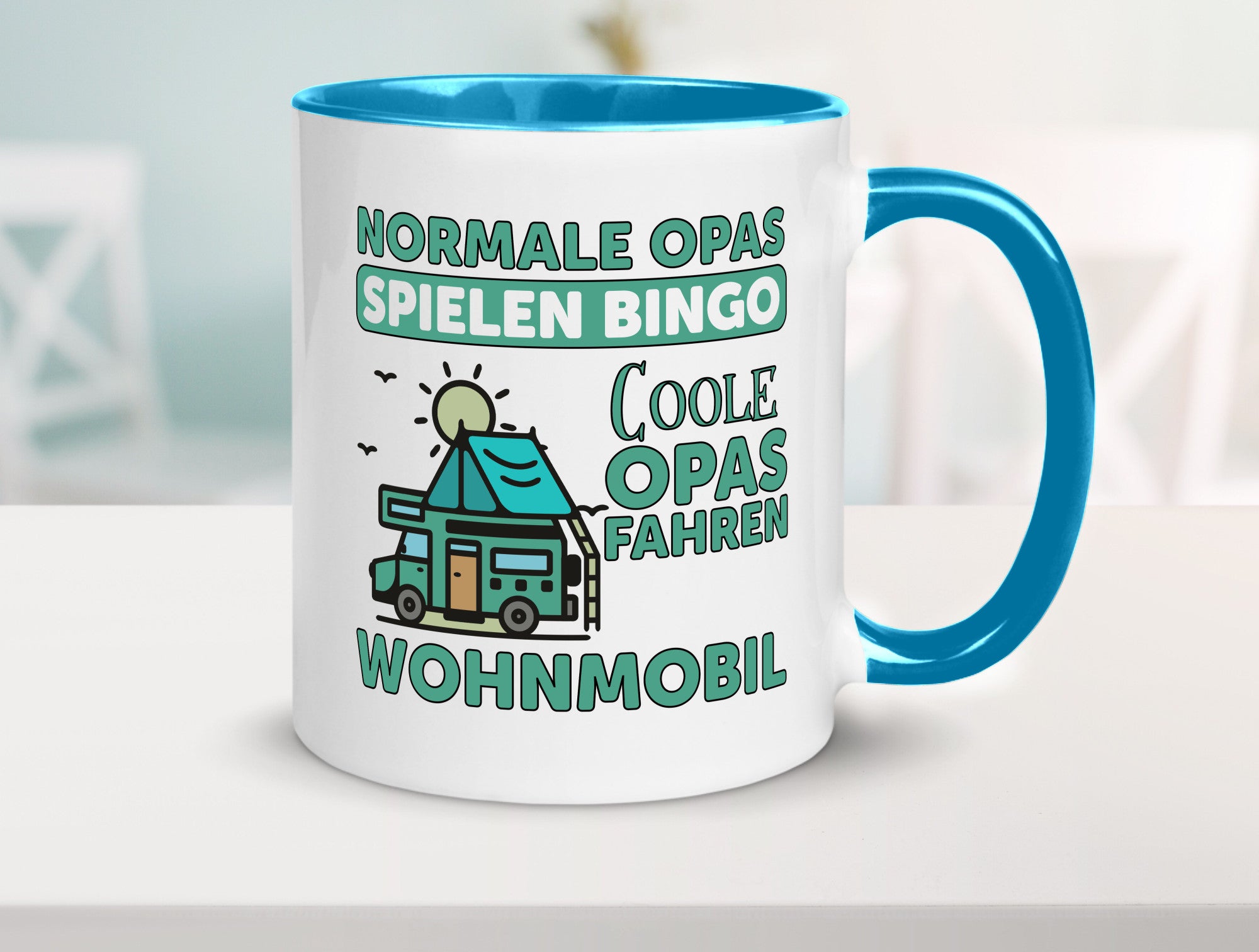 Opas spielen Bingo, coole fahren Wohnmobil | Vögel Geschenk Familie