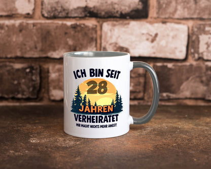 Ich bin Verheiratet | 28. Hochzeitstag Ehepaar v2 lustiger Spruch Geschenk
