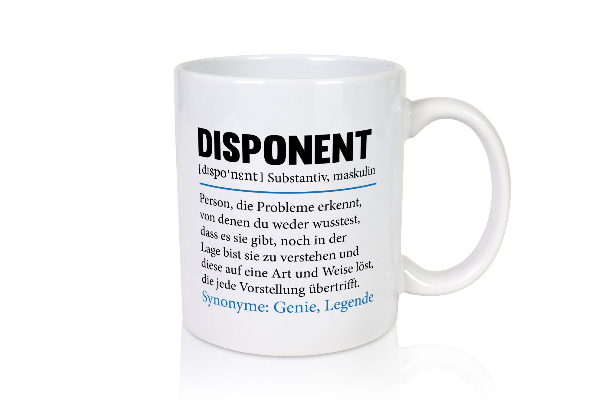 Disponent Humor | Beruf Spruch Zuteiler lustig Arbeit Kollegen Büro Geschenk