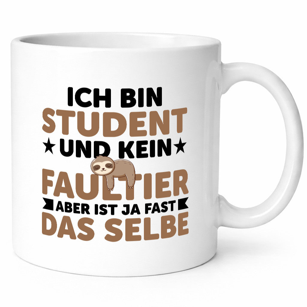 Ich bin kein Faultier: Student | Universität Uni Studium v2 lustiger Spruch
