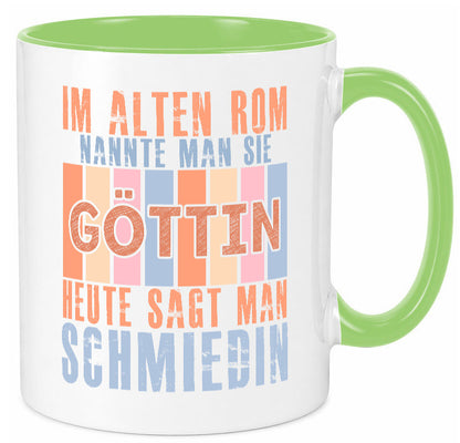 Heute sagt man: Schmiedin | Schmied Beruf Schmiederei lustiger Spruch Geschenk